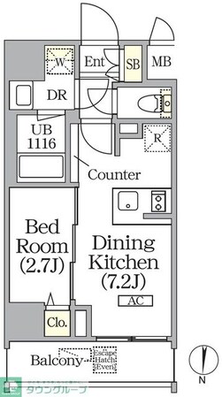 ボアビスタ上野御徒町の物件間取画像